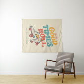 80年代の良い時転が間のレトロを滑らせる タペストリー (インサイチュ(横))