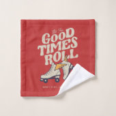 80年代の良い時転が間のレトロを滑らせる バスタオルセット (ウォッシュタオル)