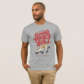80年代の良い時転が間のレトロを滑らせる Tシャツ (正面フル)