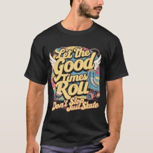 80年代の良い時転が間のレトロを滑らせる Tシャツ