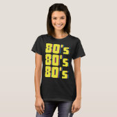 80年代の衣装テーマパーティー80年代のレトロ Tシャツ (正面フル)