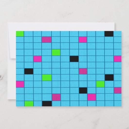 80年代の誕生会のレトロの賭博のアーケードの招待状 招待状 (裏面)