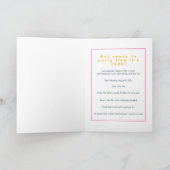 80年代の誕生日パーティーに戻る 招待状 (内部)