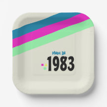 80年代の誕生日パーティー、1983年製 レトロ