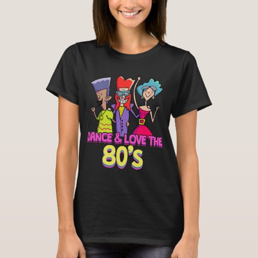 80年代の踊りクールパーティー Tシャツ (正面)
