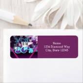 80年代の輝きを取り戻せ！パーティー用住所ラベル ラベル (インサイチュ)