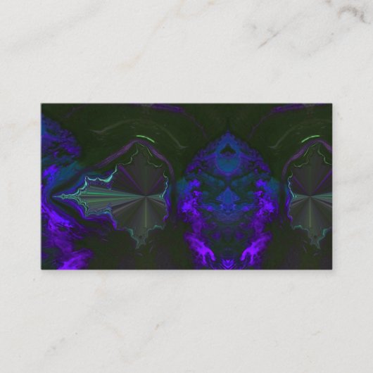 80年代の門脈の銀河系の宇宙のカッコいいの素晴らしいプリントPatte 名刺 (正面)