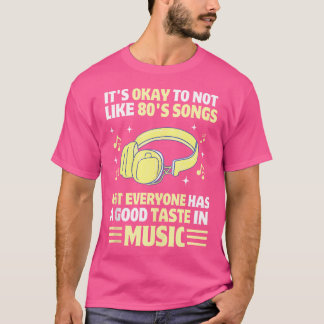 80年代の音楽おもしろい愛好家ノスタルジックヒップホップRb Tシャツ