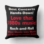 80年代の音楽が好きな人のためのリバーシブル・クッション クッション (裏面)