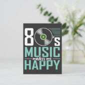 80年代の音楽で幸せおもしろいだ ポストカード (スタンド正面)