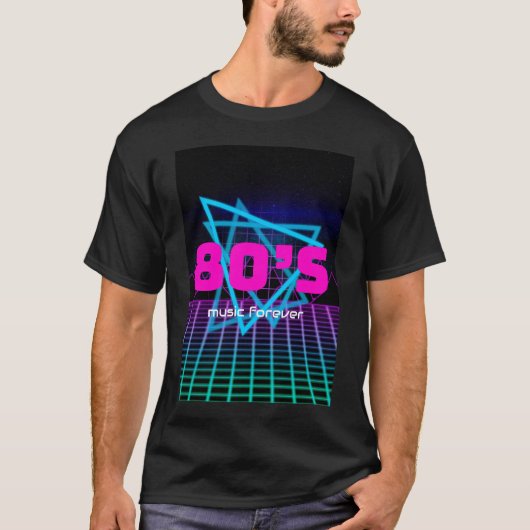 80年代の音楽は永遠にTシャツ Tシャツ (正面)