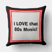 80年代の音楽スローピロー クッション (裏面)