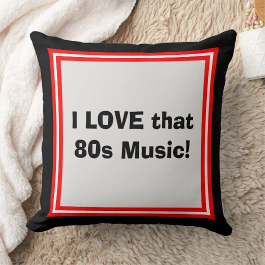 80年代の音楽スローピロー クッション (ブランケット)