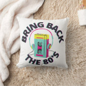 80年代の音楽レトロ クッション (ブランケット)