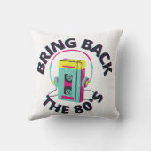 80年代の音楽レトロ クッション (裏面)