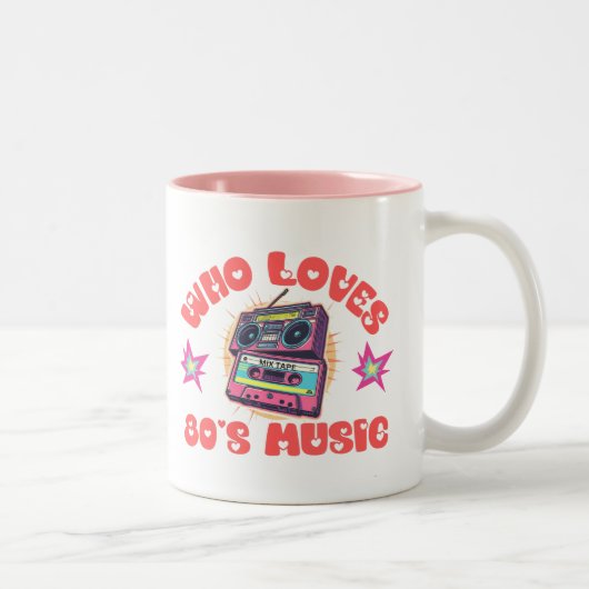 80年代の音楽好きのためのおもしろマグ ツートーンマグカップ (右)