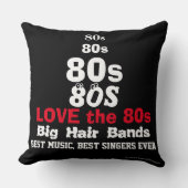 80年代の音楽好きリバーシブルピロー クッション (正面)