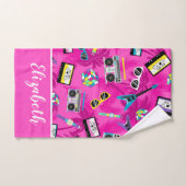 80年代の音楽 バスタオルセット (ハンドタオル)