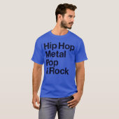 80年代の音楽 レトロ Tシャツ (正面フル)