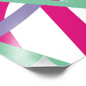 80年代の80年代のヴィンテージカラーはメドレアートガールを飛ばす フォトプリント            (角)