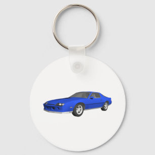 80年代のCamaro Sports Car: 3Dモデル: キーホルダー