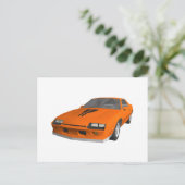 80年代のCamaro Sports Car: 3Dモデル： ポストカード (スタンド正面)