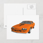 80年代のCamaro Sports Car: 3Dモデル： ポストカード (正面/裏面)