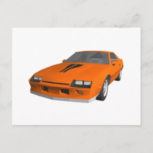 80年代のCamaro Sports Car: 3Dモデル： ポストカード