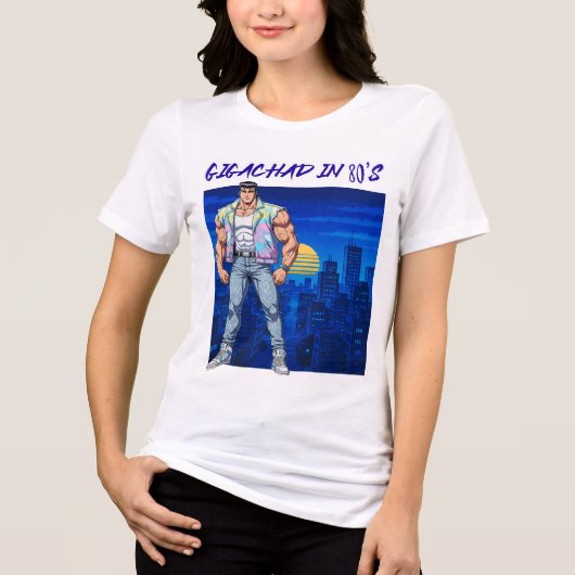 80年代のGIGACHAD トライブレンドＴシャツ (正面)