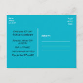 80年代のGLAMダンスパーティー招待状はがき インビテーションポストカード (裏面)