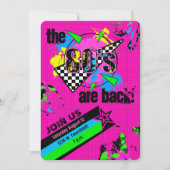 80年代は戻って来た80年代のパーティー 招待状 (正面)