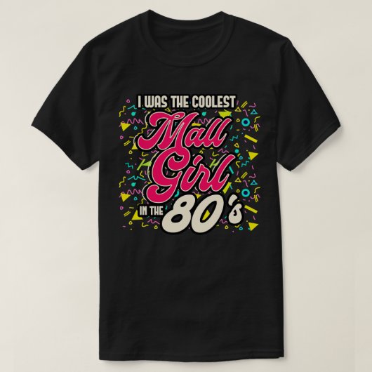 80年代は80年代クールの小娘だった Tシャツ (デザイン正面)