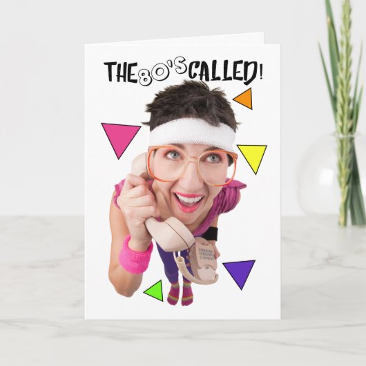 80年代はBirthday Humorカードを呼びました カード (正面)