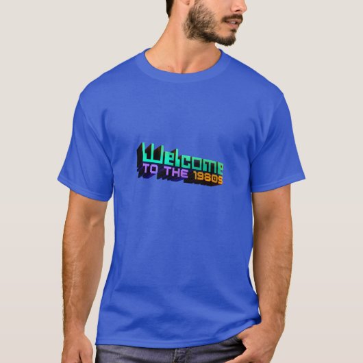 「80年代への歓迎」のワイシャツ Tシャツ (正面)