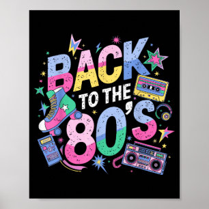 80年代へ戻る ビンテージ80年代 レトロ誕生日 ポスター