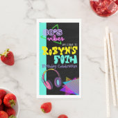 80年代または90年代のテーマ誕生日招待状 (インサイチュ)