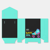 80年代または90年代のテーマ誕生日招待状 フェイバーボックス (見開き)