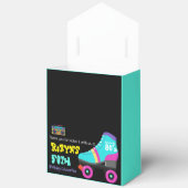 80年代または90年代のテーマ誕生日招待状 フェイバーボックス (見開き)