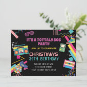 80年代をテーマにしたレトロなディスコパーティーが大好き 招待状 (スタンド正面)