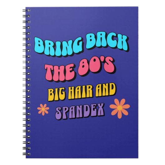 80年代を取り戻す ノートブック (正面)