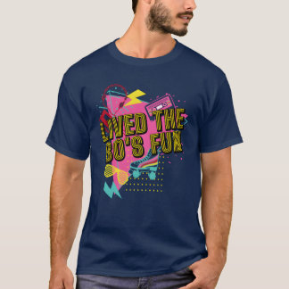 80年代を生き抜いたレトロなパーティーコスチューム f tシャツ