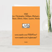 80年代を覚えてる?当社の集団グリーティングカード カード (裏面)