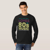 80年代を超越したレトロ歌詞を愛する女の子 Tシャツ (正面フル)