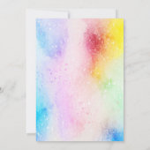 80年代カラフルバースデーパーティ 招待状 (裏面)