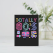 80年代カラフル衣装パーティーレトロディスコ1980年代 ポストカード (スタンド正面)