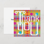 80年代カードありがとう サンキューカード (正面/裏面)