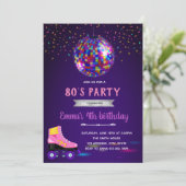 80年代グロースケートパーティの招待状 シーズンカード (スタンド正面)