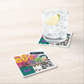 80年代コラージュ スクエアペーパーコースター (インサイチュ)