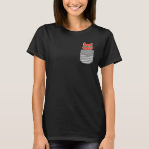 80年代サングラス猫ポケット Tシャツ