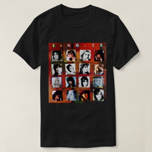 80年代シンガー音楽ポップ・アートのバンドアートマニックロック Tシャツ (デザイン正面)